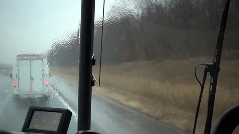 Rain Droplets Falling Against Windshield Reverse Direction Slow Motion Stock Footage 89115305