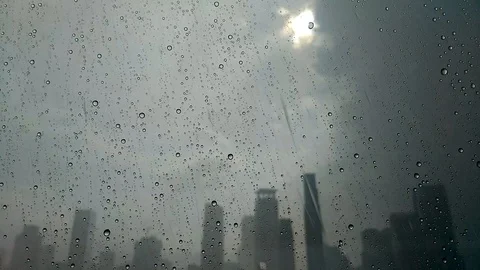 Rain Droplets Video stock 98380834