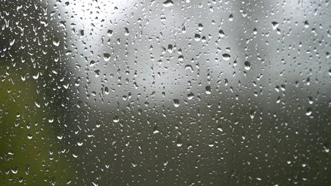 Rain droplets on a window Stock Footage 122221972