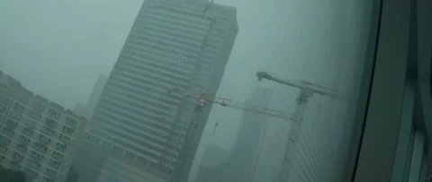 Rain droplets on a window Stock Footage 148051248