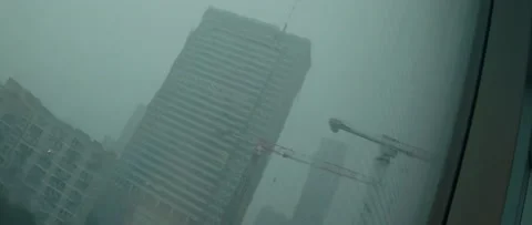 Rain droplets on a window Stock Footage 148051254