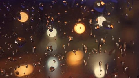 Rain droplets on a window Video stock 152660678
