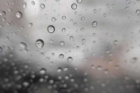 Rain Droplets on the Window 写真素材
