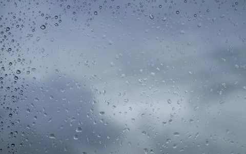 Rain droplets on a window Stock-Fotos
