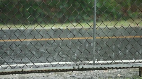 Rain dropping on the road  Stock Footage 95841948