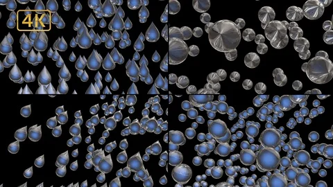 Rain drops 4k Stock Footage 125254997