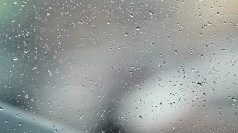 Rain Drops Against Traffic. Stock Footage 22461316