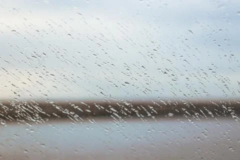 Rain drops against a window Foto stock