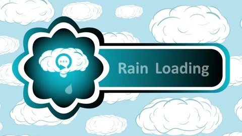 Rain drops and clouds Stock Footage 93993351