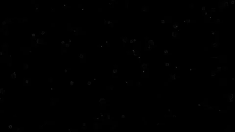 Rain Drops and Ripples on Black Background Stock Footage 296664026