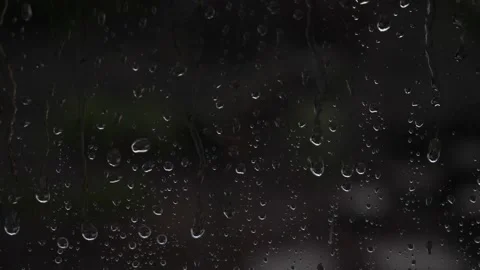 Rain drops on black background Video stock 130482328