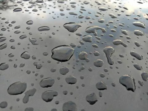 Rain drops on black background 库存照片