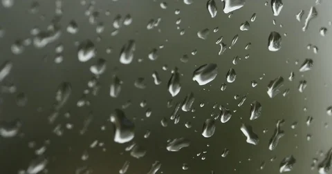 Rain Drops on bus glass Stock Footage 82167907