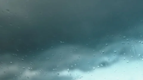 Rain drops On Car Glass Stock Footage 247436154