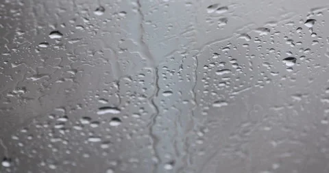 Rain Drops on car glass Stock Footage 335533812