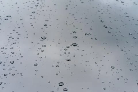 Rain drops on car window charming photo inspiration Stock Photos