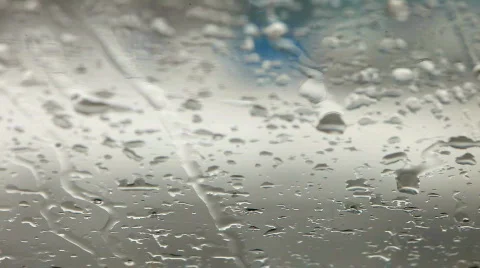 Rain drops on car window Stockbeeldmateriaal 650709