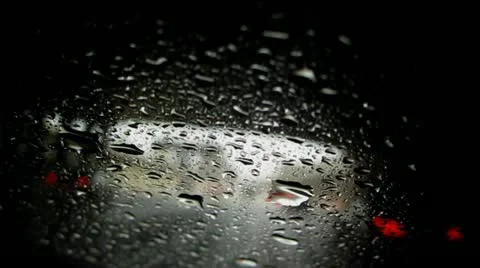 Rain Drops on Car Window Video stock 20621711