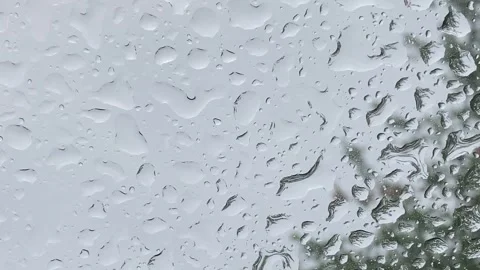 Rain Drops on Car Window Stock Footage 282549878