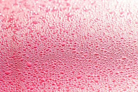 Rain Drops on a Clean Car Foto stock