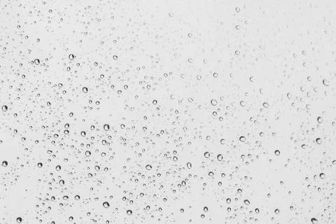 Rain drops on clear window Stock Photos