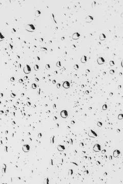Rain drops on clear window Stock Photos