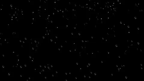 Rain Drops Effects On black background stock video Video stock 316651857