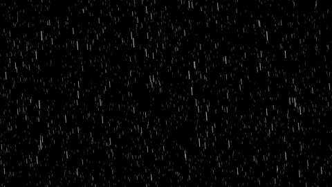 Rain Drops Falling Alpha Computer generated rain animation. Stock Footage 106908760