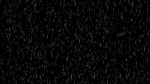 Rain Drops Falling Alpha Computer generated rain animation. Stock Footage 106908885