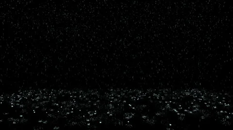 Rain Drops Falling Alpha Stock Footage