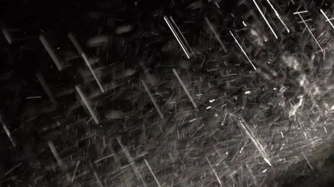 Rain drops falling on the car window, Close up, Slow motion. Stock Footage 80252730