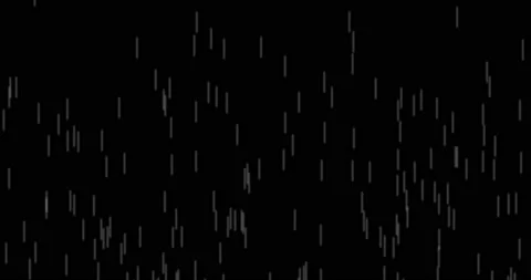 Rain Drops Falling Computer generated rain looped animation. 4k heavy rain Stock Footage 146642003