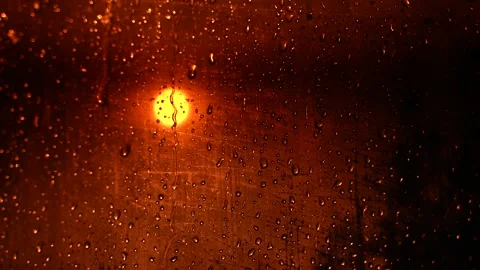 Rain Drops Falling down on black background, 4K High quality footage of Rain on Stock Footage 166092224