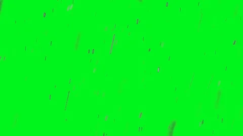 Rain drops falling down with chroma key green screen background Stock Footage 97441790
