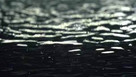 Rain drops falling into ground Stock Footage 70602300