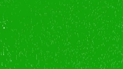 Rain Drops Falling Overlay with Green Screen for Easy Chroma Key Stock Footage 333028669