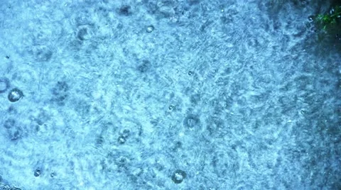 Rain drops falling in the puddle Video stock 57327459