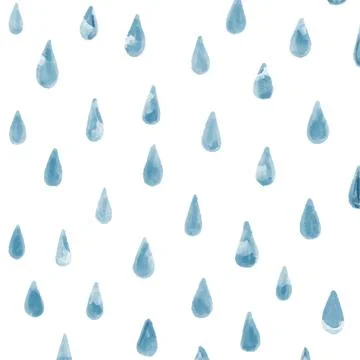 Rain drops falling. Raindrops pattern Stock Illustration