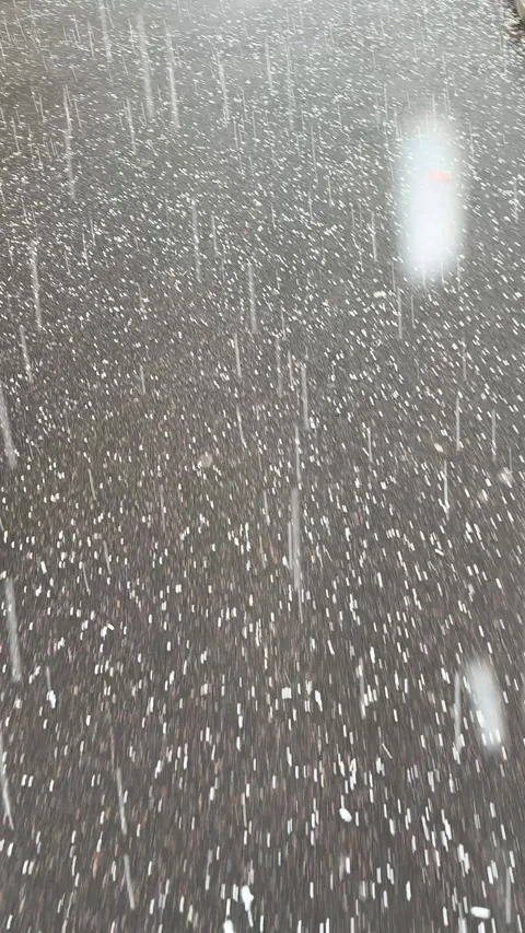 Rain Drops Falling in Slow Motion with Hand Reaching Stock Footage 330102868