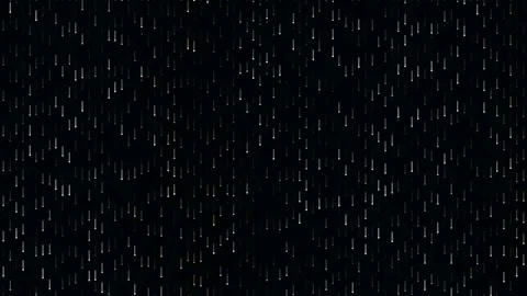 Rain drops falling in slow motion, fresh rain effect on black background Stock Footage 341057355