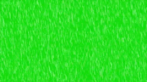 Rain drops falling vertically on green screen background loop Stock Footage 313188302