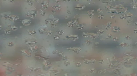 Rain Drops Falling On Window  Video stock 118101