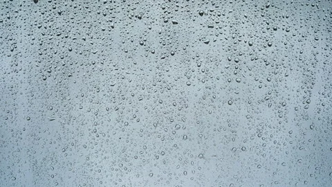 The rain drops flowing on the window. time lapse Stock Footage 132597567