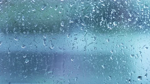 Rain Drops Fly Trough Stock Footage 308008774