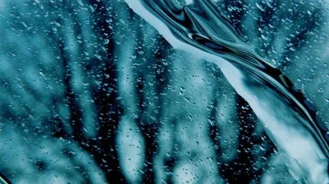 Rain drops on glass, abstarct background Stock Footage 45614929