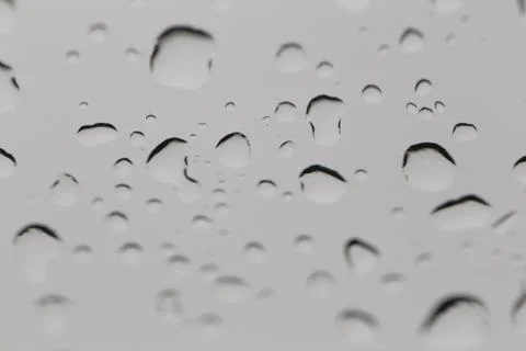 Rain drops on glass background. Stock Photos