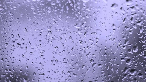 Rain drops on glass Stock Footage 48842483