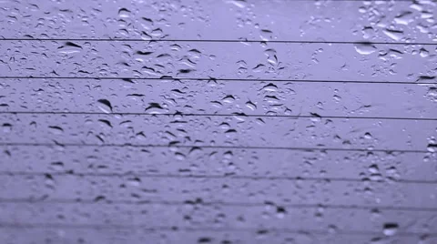 Rain drops on glass Stock-Footage 48858509