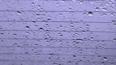 Rain drops on glass Stock Footage 48858577