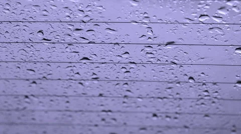 Rain drops on glass Stock Footage 48858733